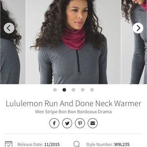 Lululemon Run and Done Neck Warmer - NWT